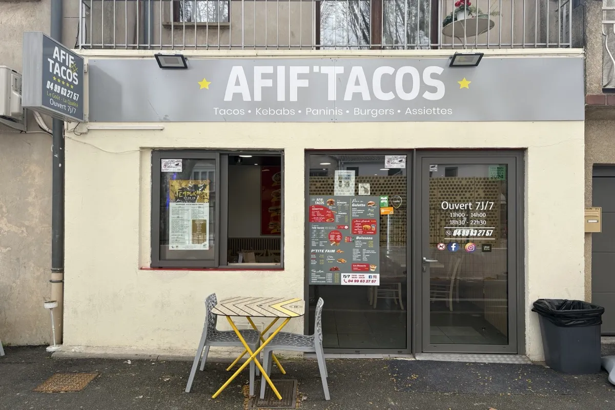 Devanture Afif Tacos Mauguio